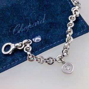 CHOPARD Happy Diamond 8" Bracelet in White Gold